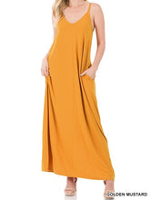 Load image into Gallery viewer, V-Neck  Maxi Dress
