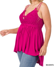 Load image into Gallery viewer, Crochet Lace Top -Plus Size
