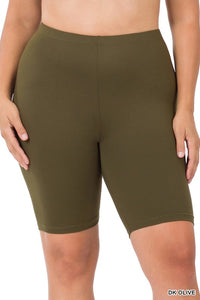 Biker Shorts - Olive