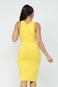 Bodycon Yellow Dress